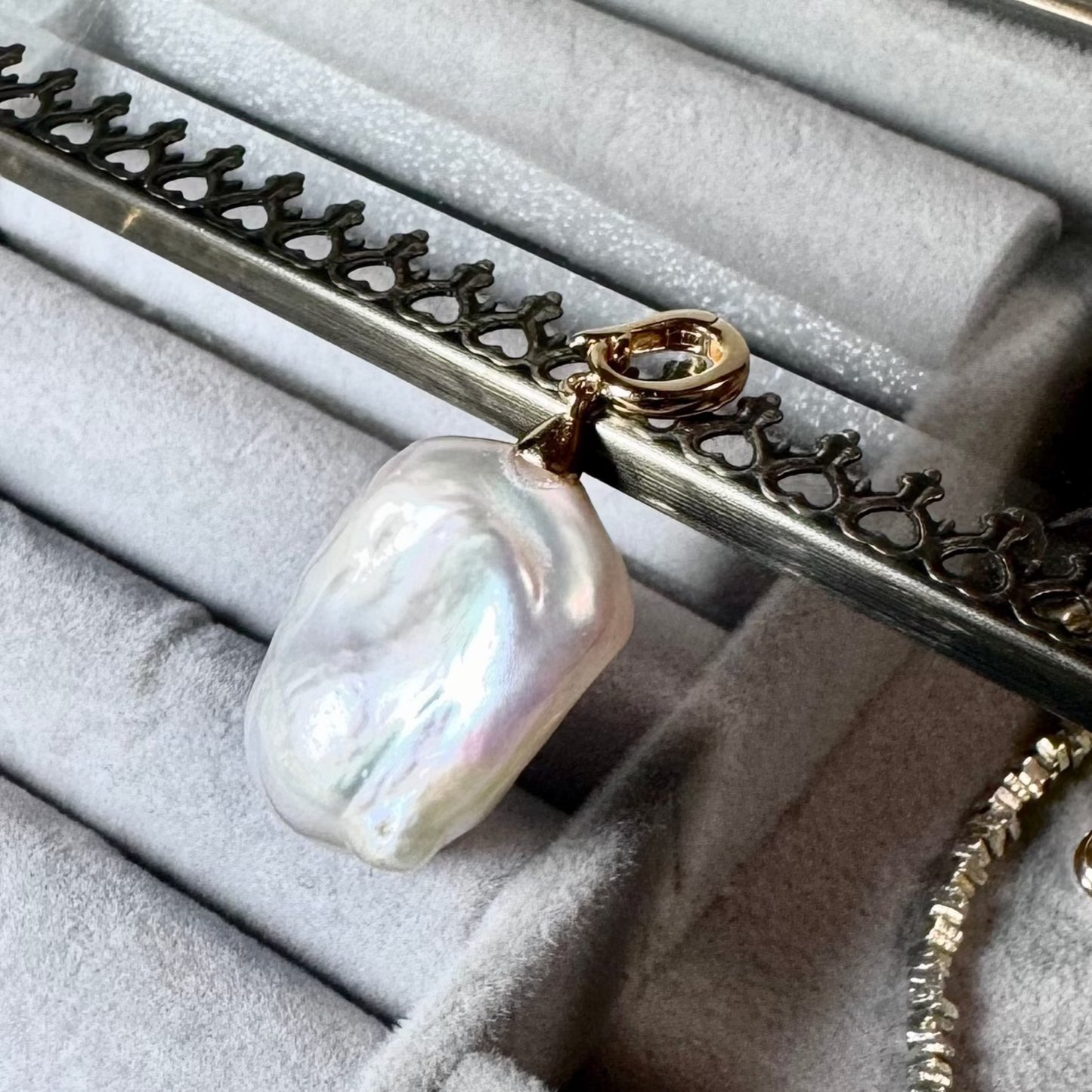 Tierney Large Baroque Pearl Pendant Charm