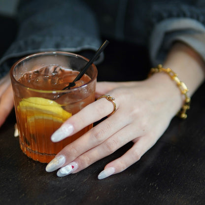 Tempest Ball Rope Adjustable Ring