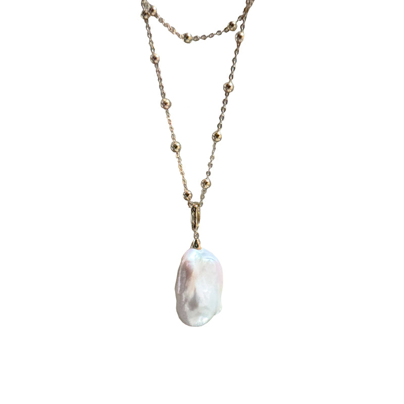 Neave Beaded & Tierney Baroque Pearl Necklace