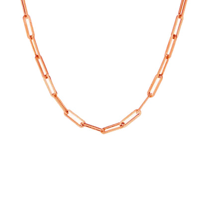 Oberon Rose Gold Paperclip Chocker