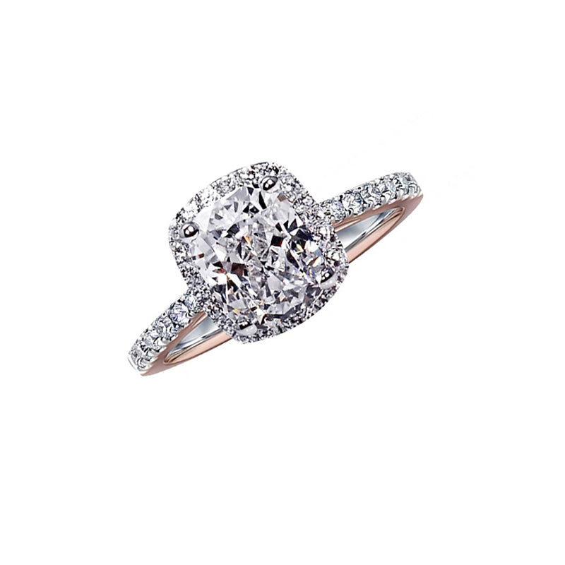 Serenity Cubic Zirconia Cushion Cut Ring