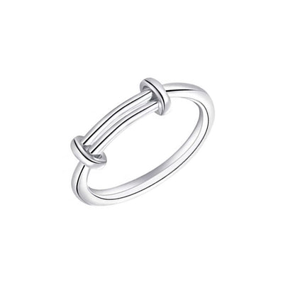 Ivey The Silver Knot Adjustable Ring