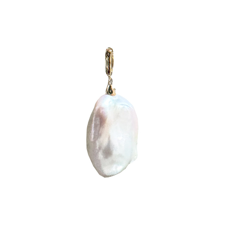 Tierney Large Baroque Pearl Pendant Charm